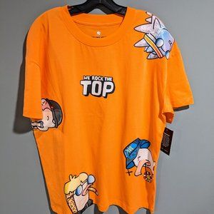 Solana Hills We Rock The Top Orange Tee T-Shirt Size Medium